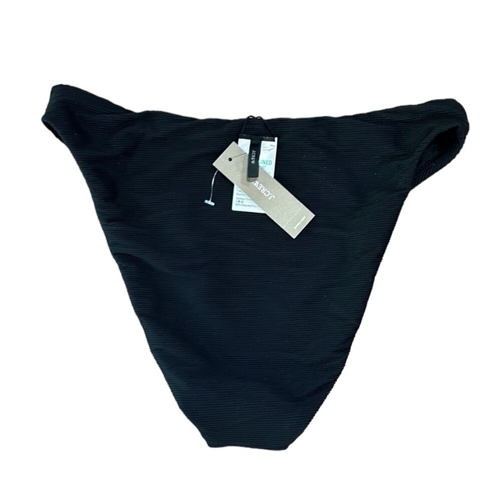 J.Crew Black Ribbed High Rise Bikini Bottom, Size S - Picture 5 of 5